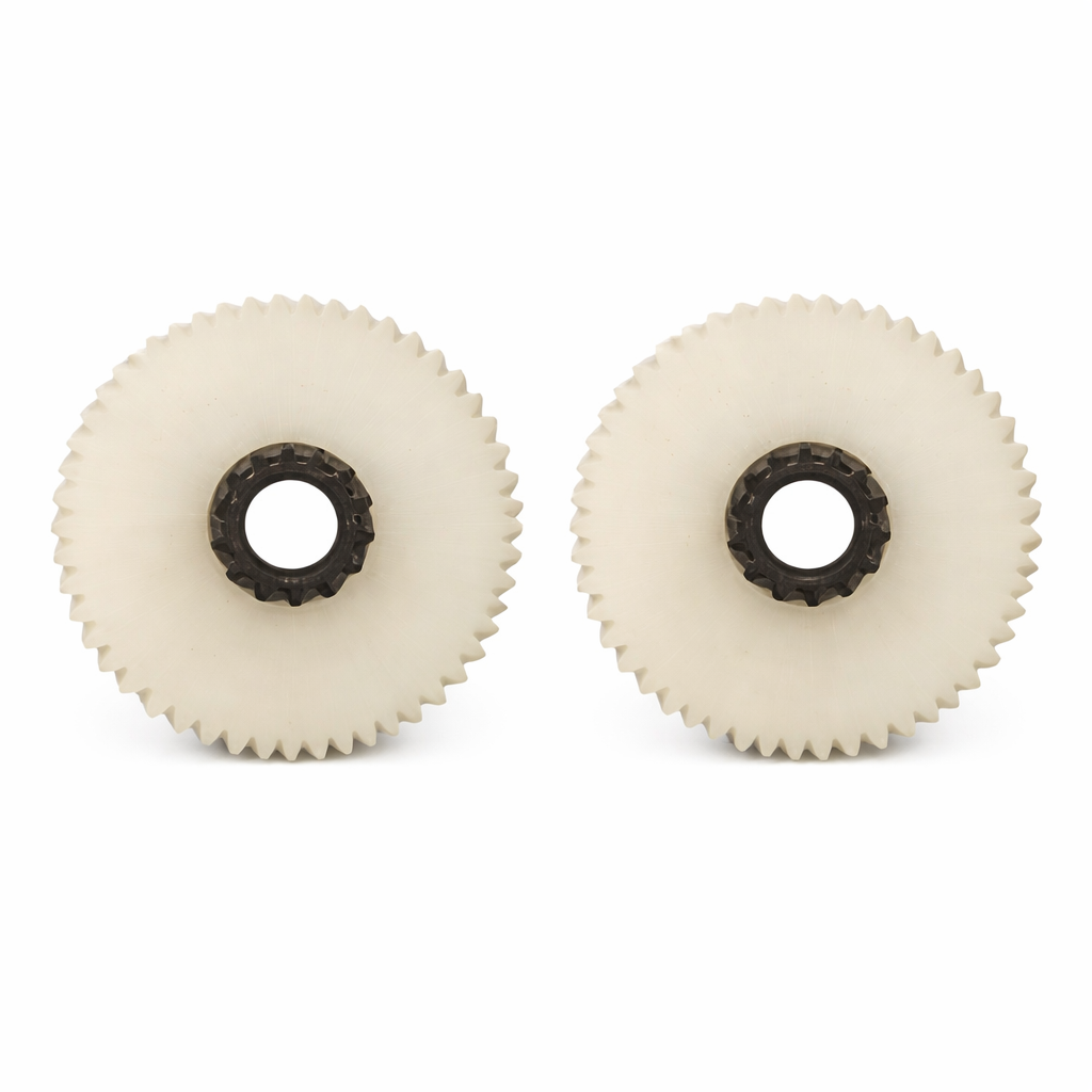Kit com 2 Engrenagens em Nylon para Enceradeira Industrial 300/350 – Band, Romher, Deep Clean e Cleaner
